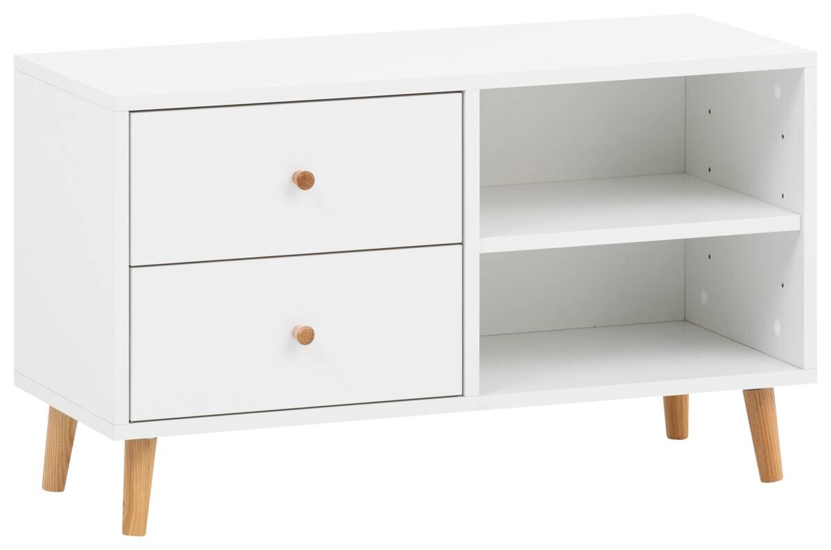 Bank Bjarne weiß matt B/H/T: ca. 78,9x46,5x33 cm