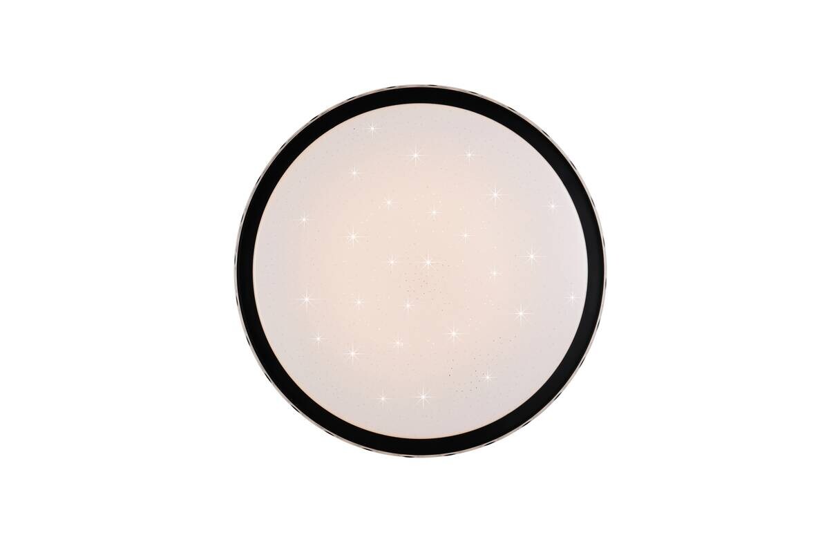Reality LED Deckenleuchte VARDA schwarz Metall H: ca. 6 cm 1 Brennstellen
