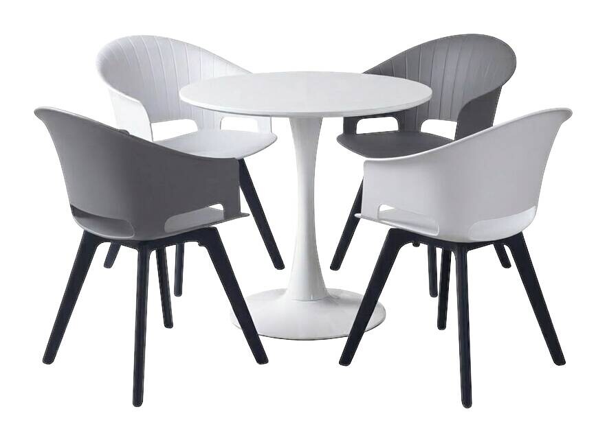 Tisch Simon weiß H/D: ca. 74x60 cm