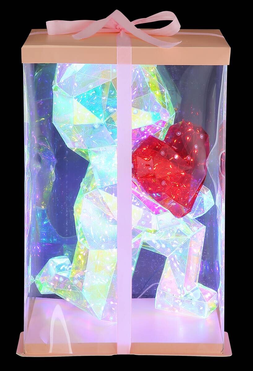 GLOBO LED-Tischleuchte BRONDAR klar Kunststoff B/H/T: ca. 22x41x27 cm 1 Brennstellen