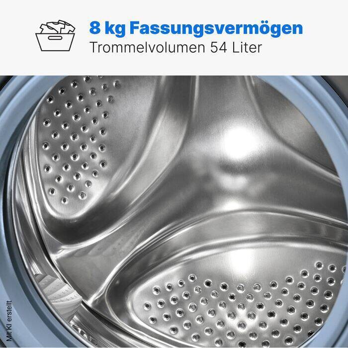 Bomann Waschmaschine WA 7185 T schwarz B/H/T: ca. 60x85x54 cm ca. 80 kg