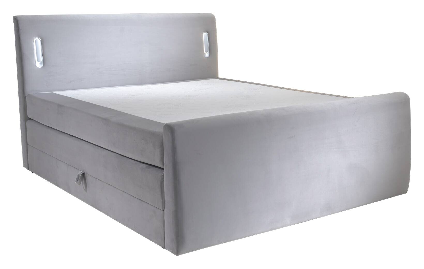 Boxspringbett Lighting grau Liegefläche B/L: ca. 160x200 cm