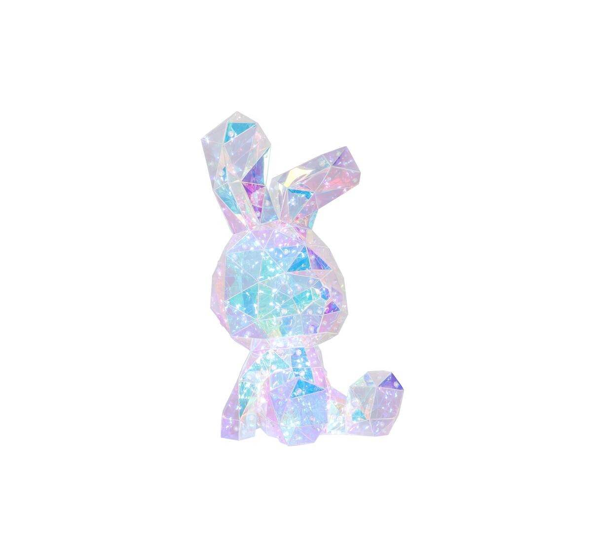 Nolo LED-Dekoleuchte Hase transparent