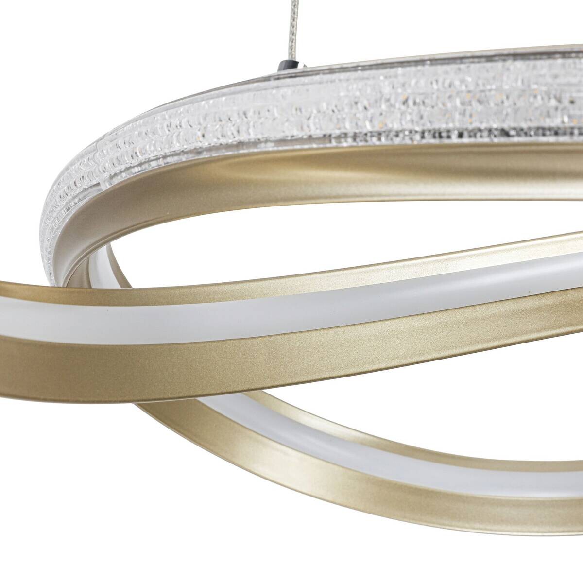 Nolo LED-Pendelleuchte Clara champagner B/H/L: ca. 50x120x50 cm