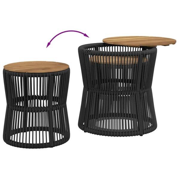 vidaXL Beistelltisch braun Akazie H: ca. 50 cm