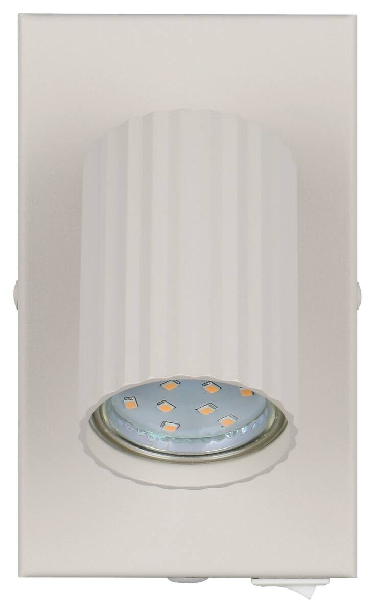 Reality Spot Soka grau Metall B/H/L: ca. 9x15x14,5 cm GU10 1 Brennstellen