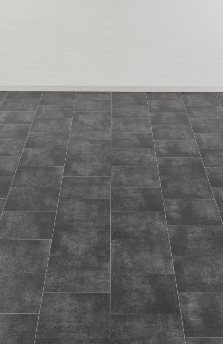 Vinylboden Mosa schwarz Kachel B: ca. 300 cm pro m²