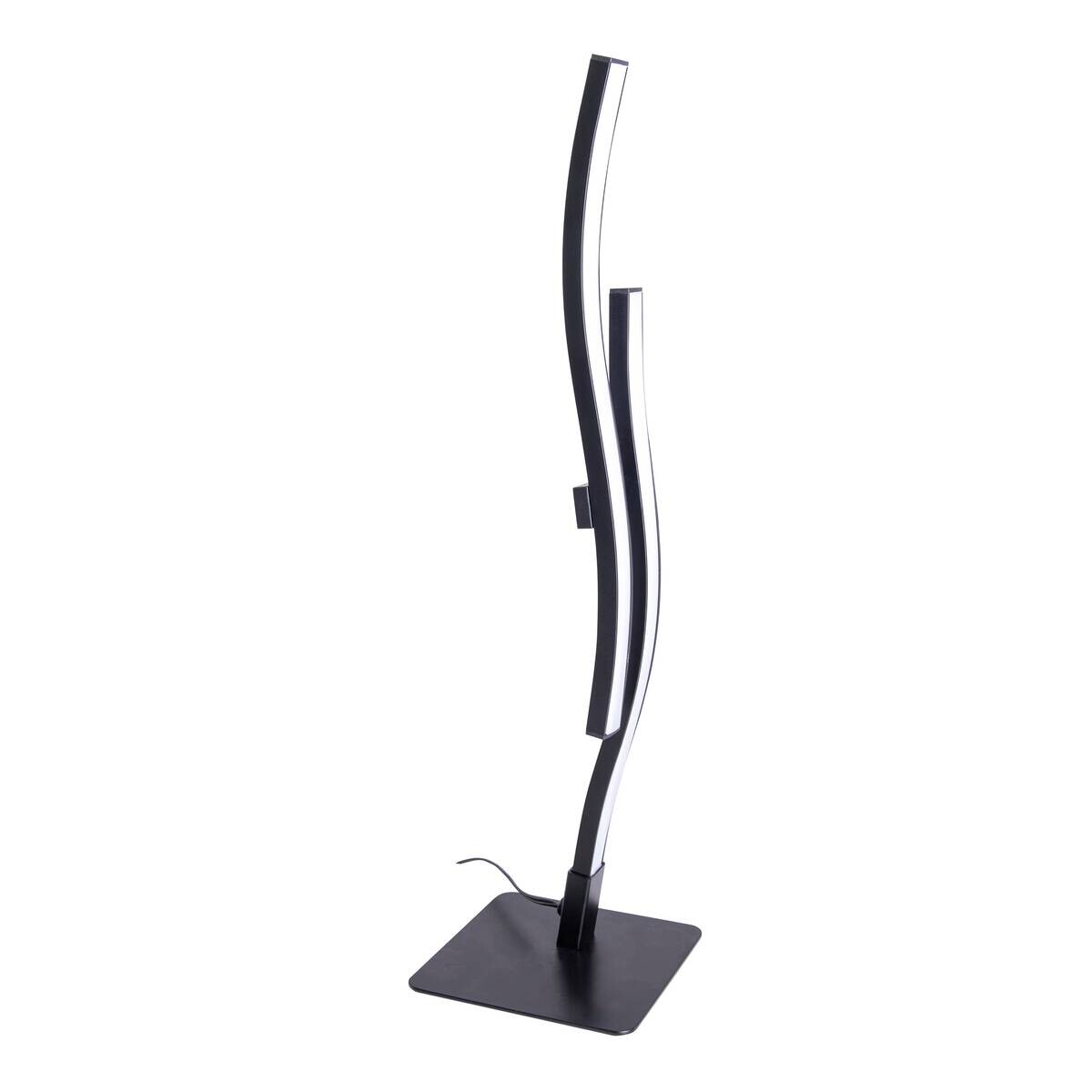 Näve Leuchten Tischleuchte 3188722 schwarz Kunststoff Metall B/H/T: ca. 12x44x12 cm null 2 Brennstellen