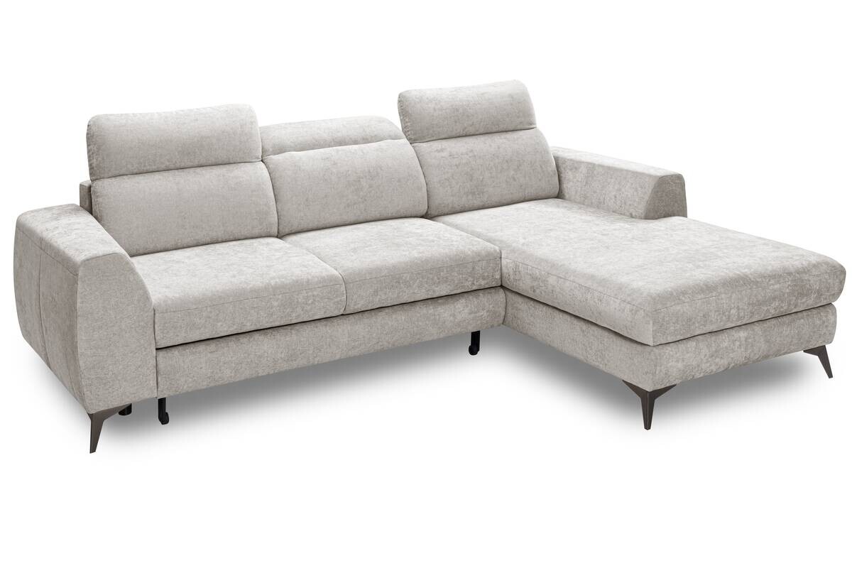 Ecksofa mit Bettfunktion und Bettkasten leinen Microfaser B/T: ca. 264x191 cm