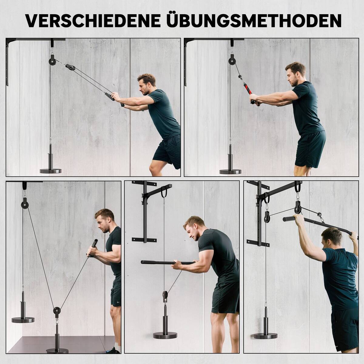 SPORTNOW Kabelzugsystem schwarz Nylon B/H/L: ca. 2,5x200x98 cm