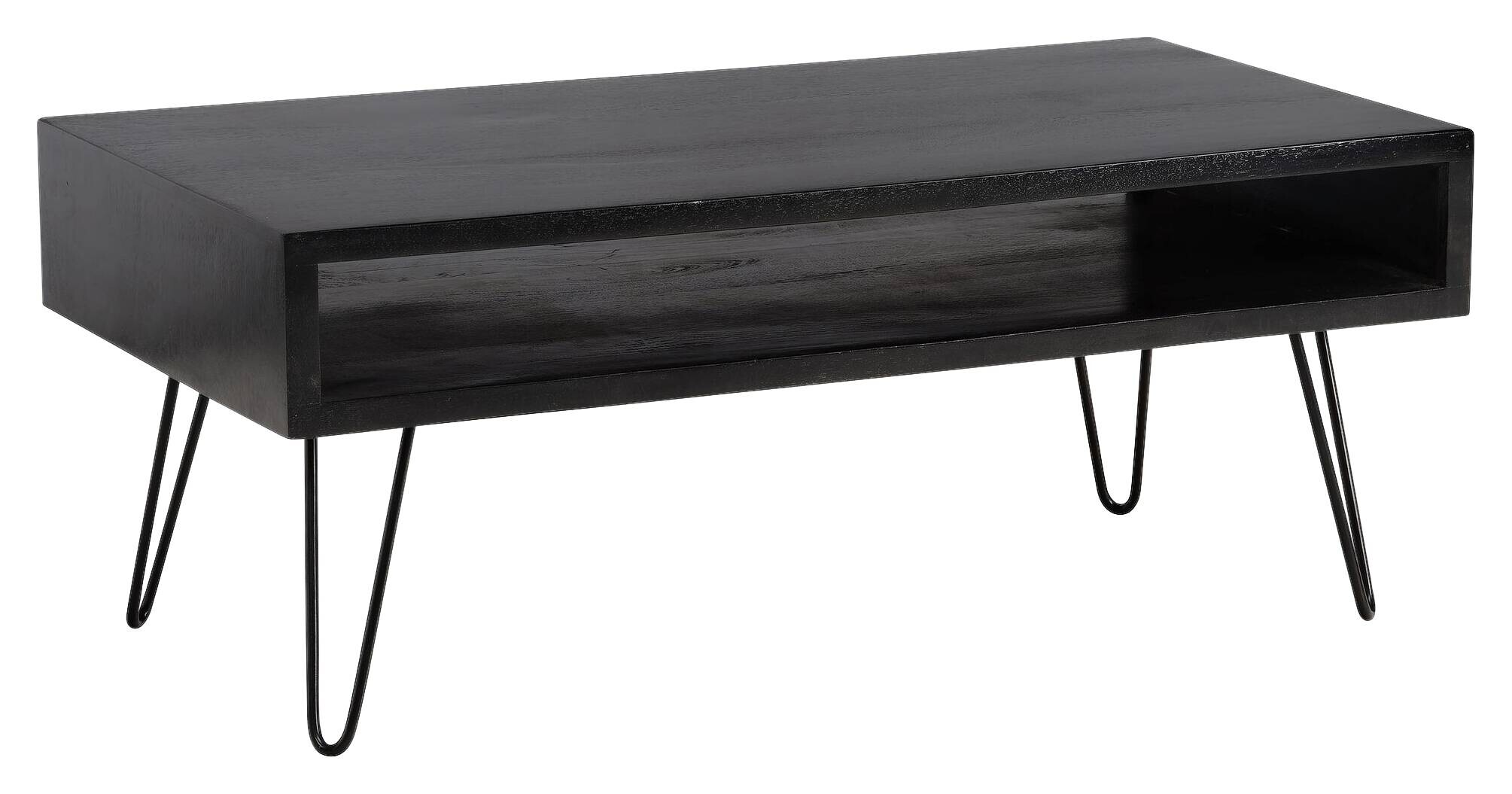 Wohnling Couchtisch schwarz Mango B/H/T: ca. 100x40x50 cm