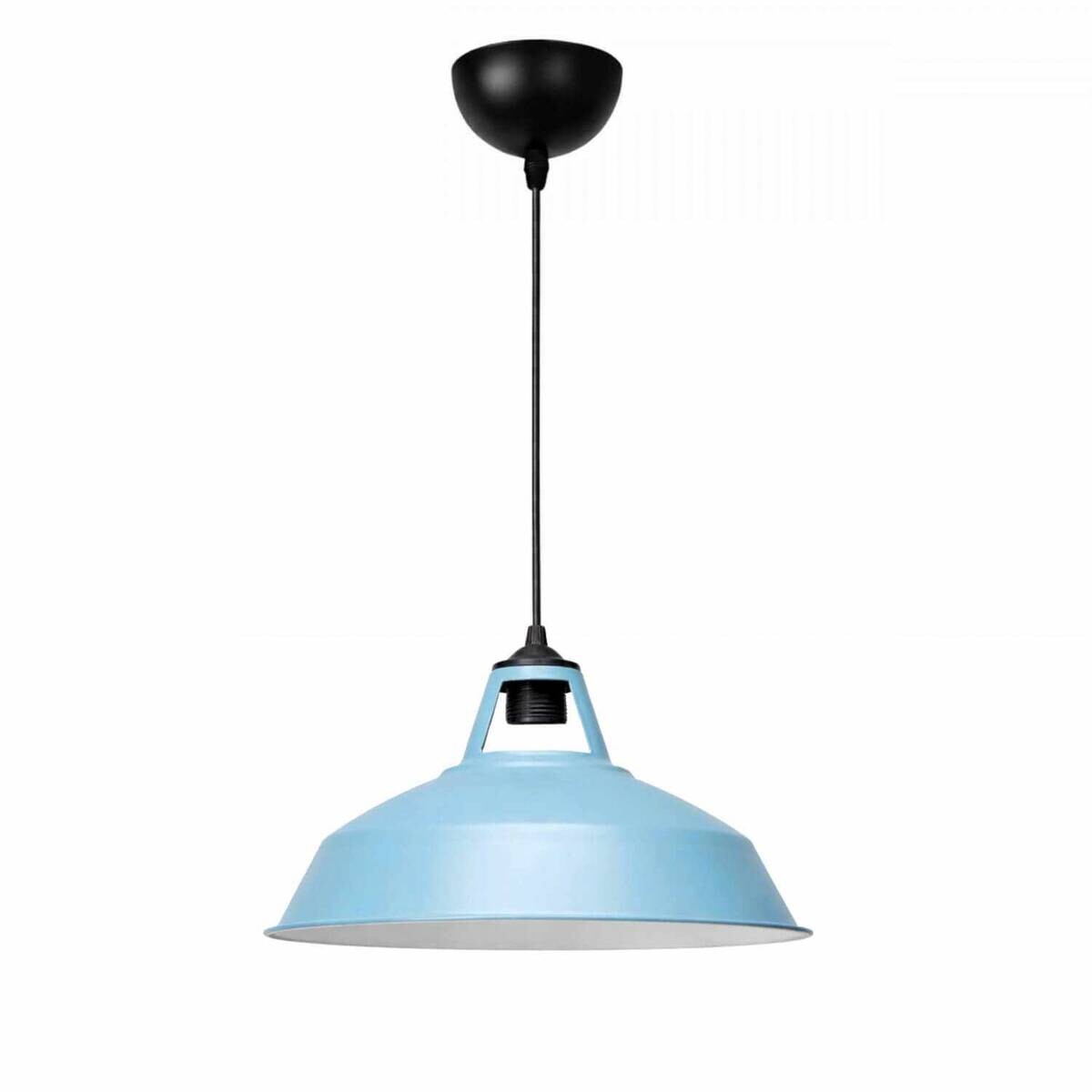 Opviq Pendelleuchte hellblau B/H/T: ca. 31x100x31 cm E27 1 Brennstellen