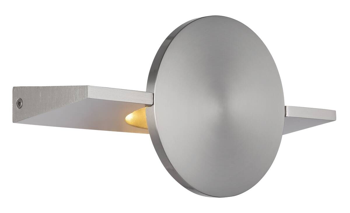 GLOBO LED-Wandleuchte nickel Aluminium Metall B/H: ca. 15x28 cm 1 Brennstellen