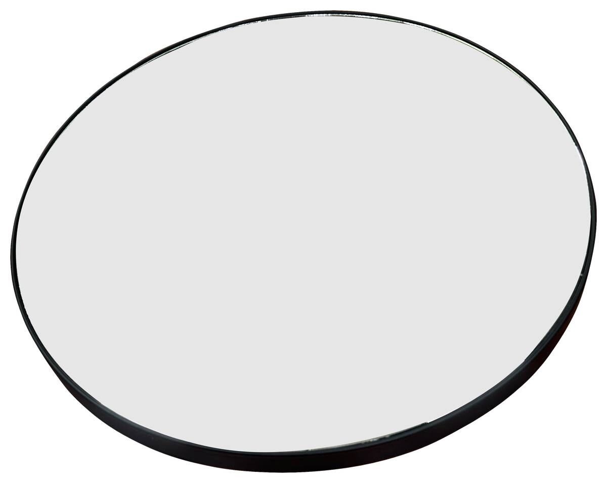 Rahmenspiegel Leano schwarz Kunststoff D: ca. 61 cm
