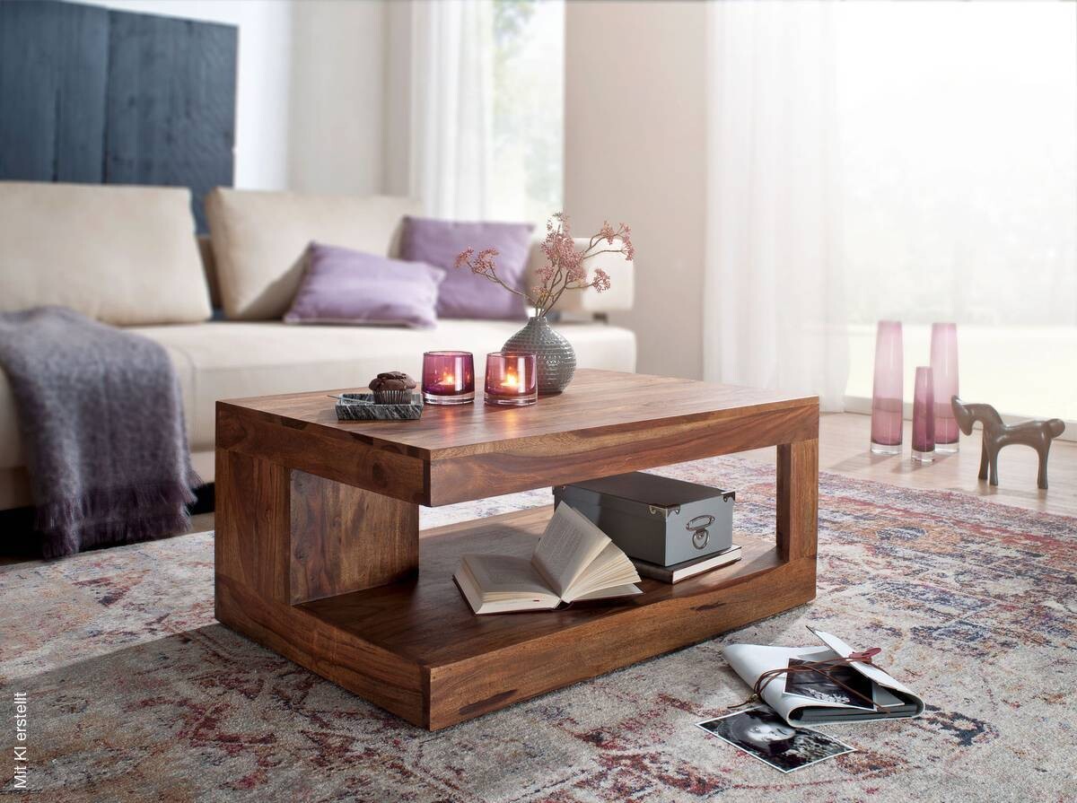 Couchtisch natur B/H/T: ca. 90x40x60 cm