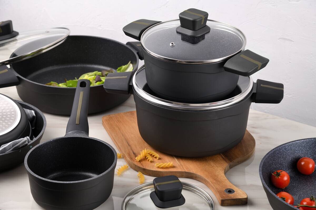 SAN IGNACIO Topfset BISTRO silber Aluminium 3 tlg.