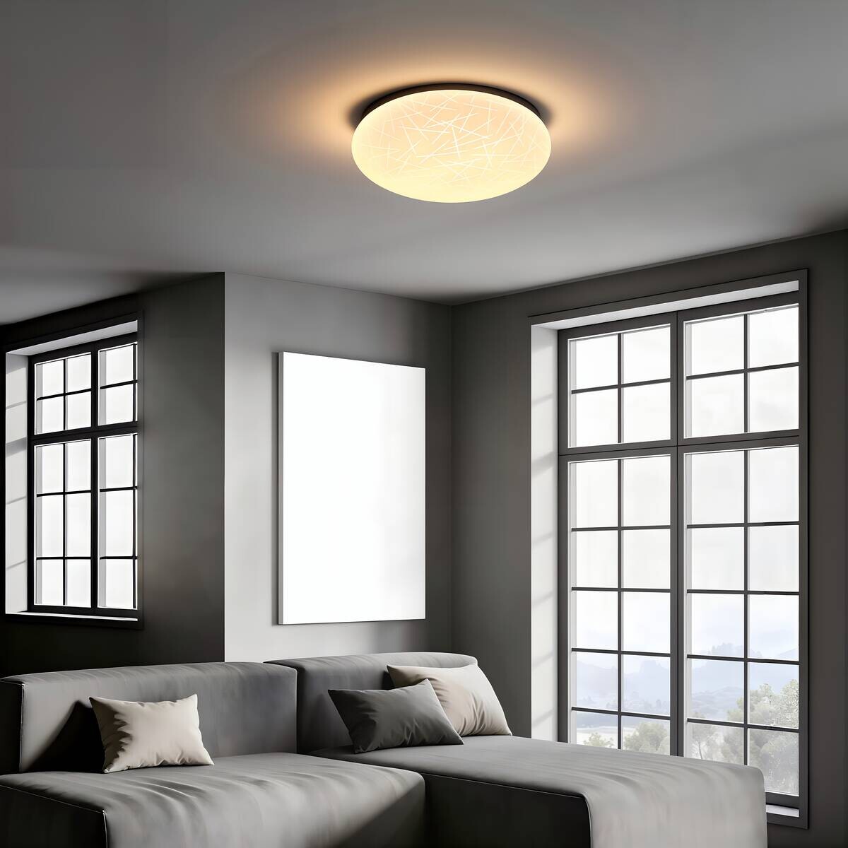 POCOline LED-Deckenleuchte Theo Metall Kunststoff D: ca. 40 cm