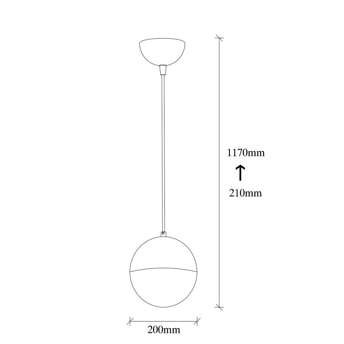 Opviq Pendelleuchte Bastos bronze Glas Metall B/H/T/L/D: ca. 20x117x20x20x20 cm E27 1 Brennstellen