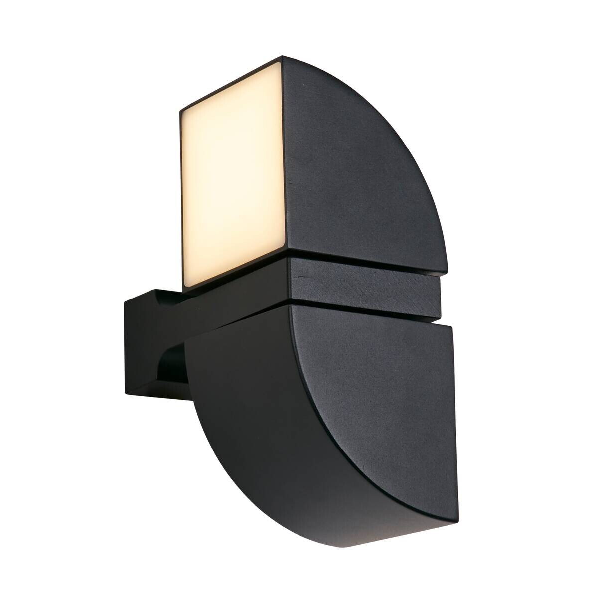 LED-Außenwandleuchte weiß schwarz B/H/T: ca. 12x20,5x17 cm