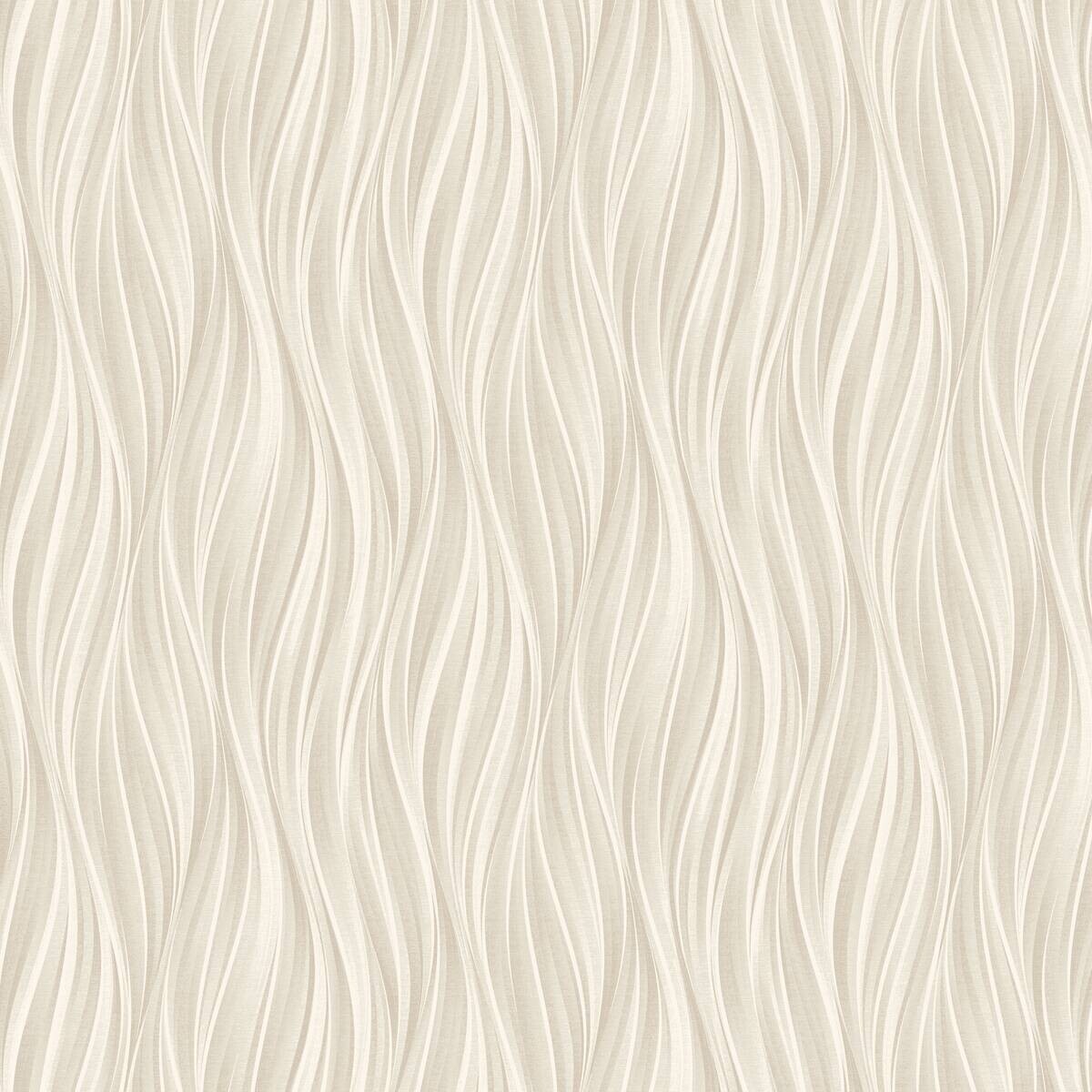 Vliestapete Wellen beige B/L: ca. 53x1005 cm