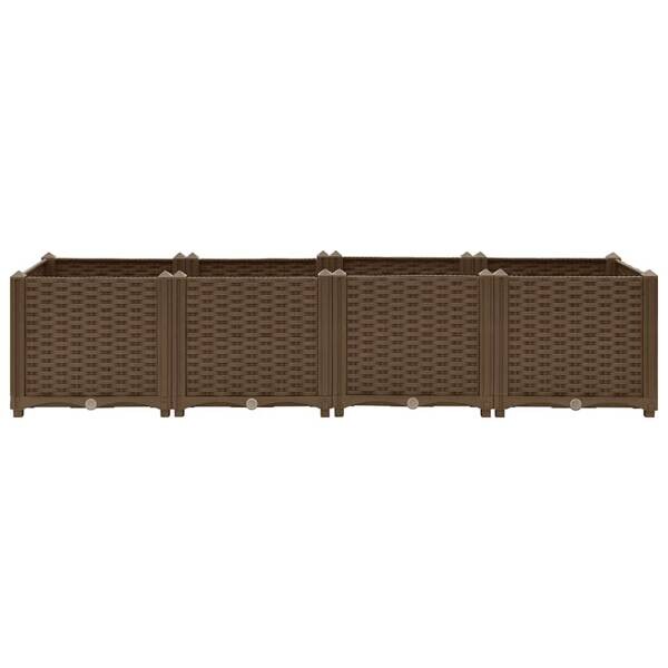 Hochbeet braun Polypropylen B/H/L: ca. 40x38x160 cm