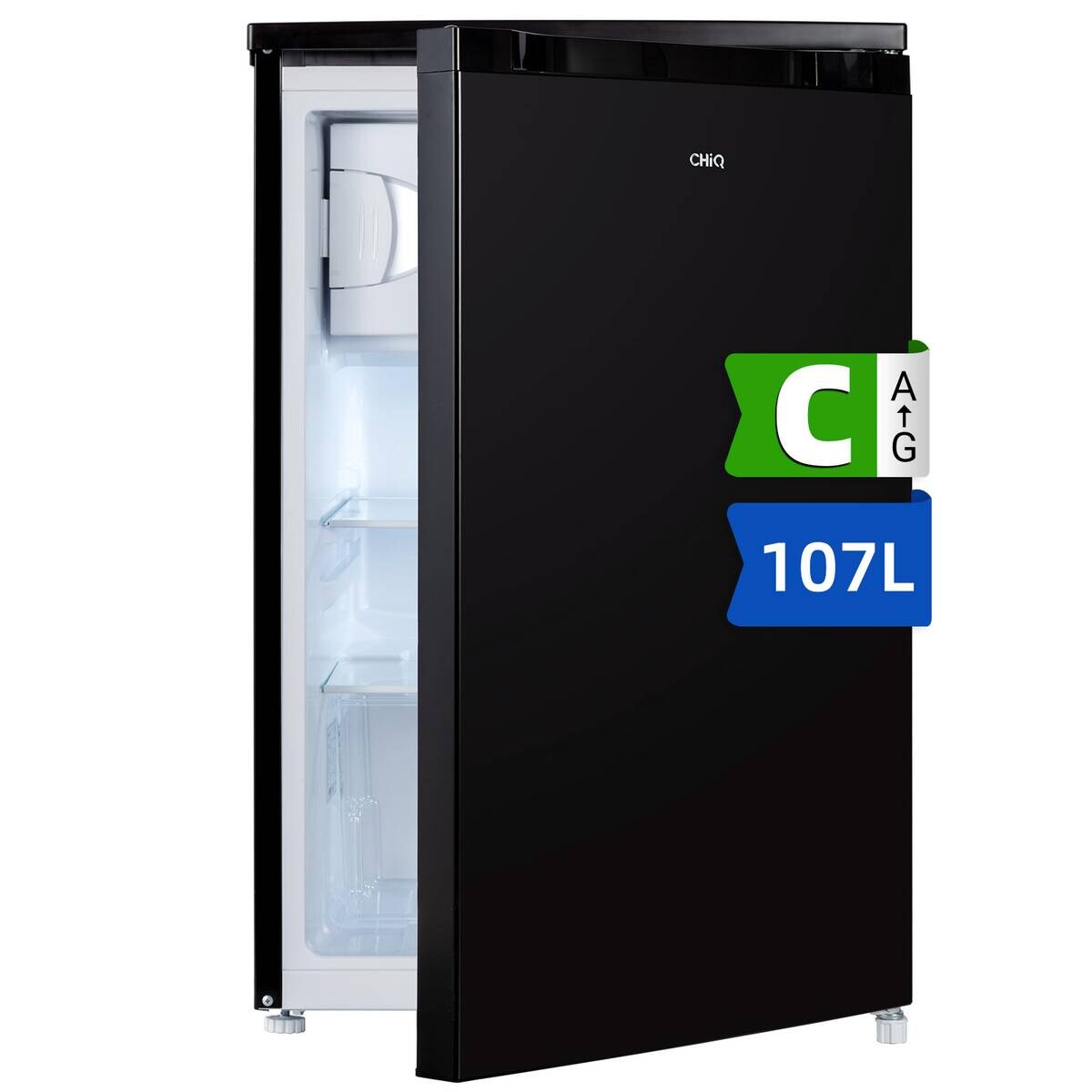 CHiQ Stand-Kühlschrank CKS110CBPO dark Inox B/H/T: ca. 54,9x84,5x55,6 cm