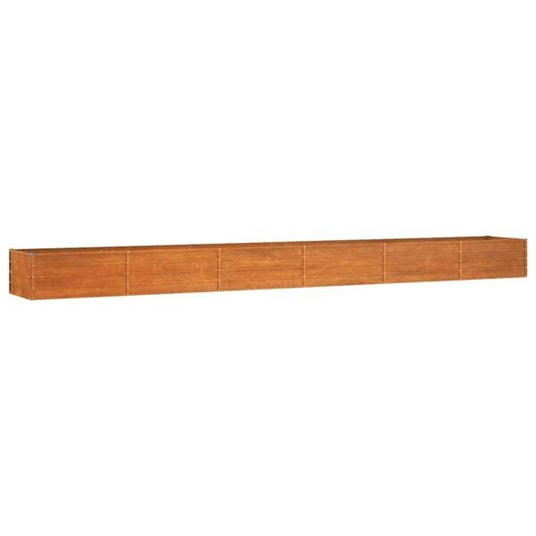 Hochbeet braun Stahl B/H/L: ca. 80x45x600 cm