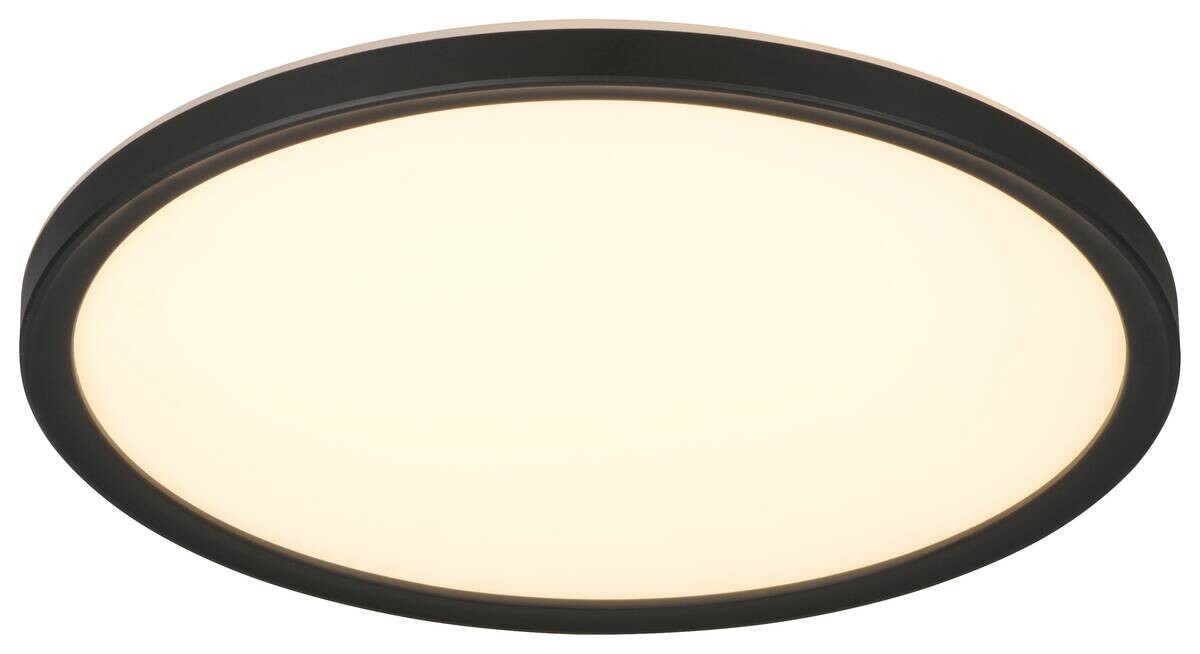 Reality LED-Deckenleuchte Joko schwarz Kunststoff B/H: ca. 29x3 cm