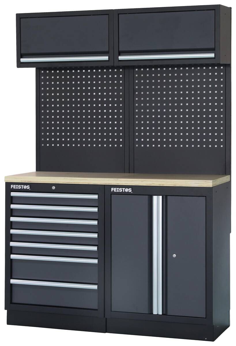 Werkstatteinrichtung Apollo schwarz B/H/L: ca. 136x200x46 cm