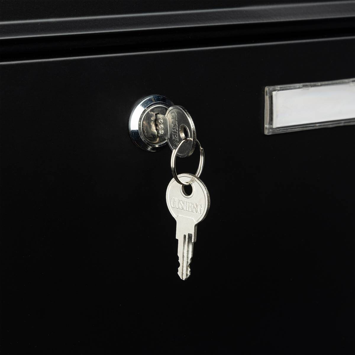 HI Briefkasten schwarz B/H/T: ca. 36x32x12 cm