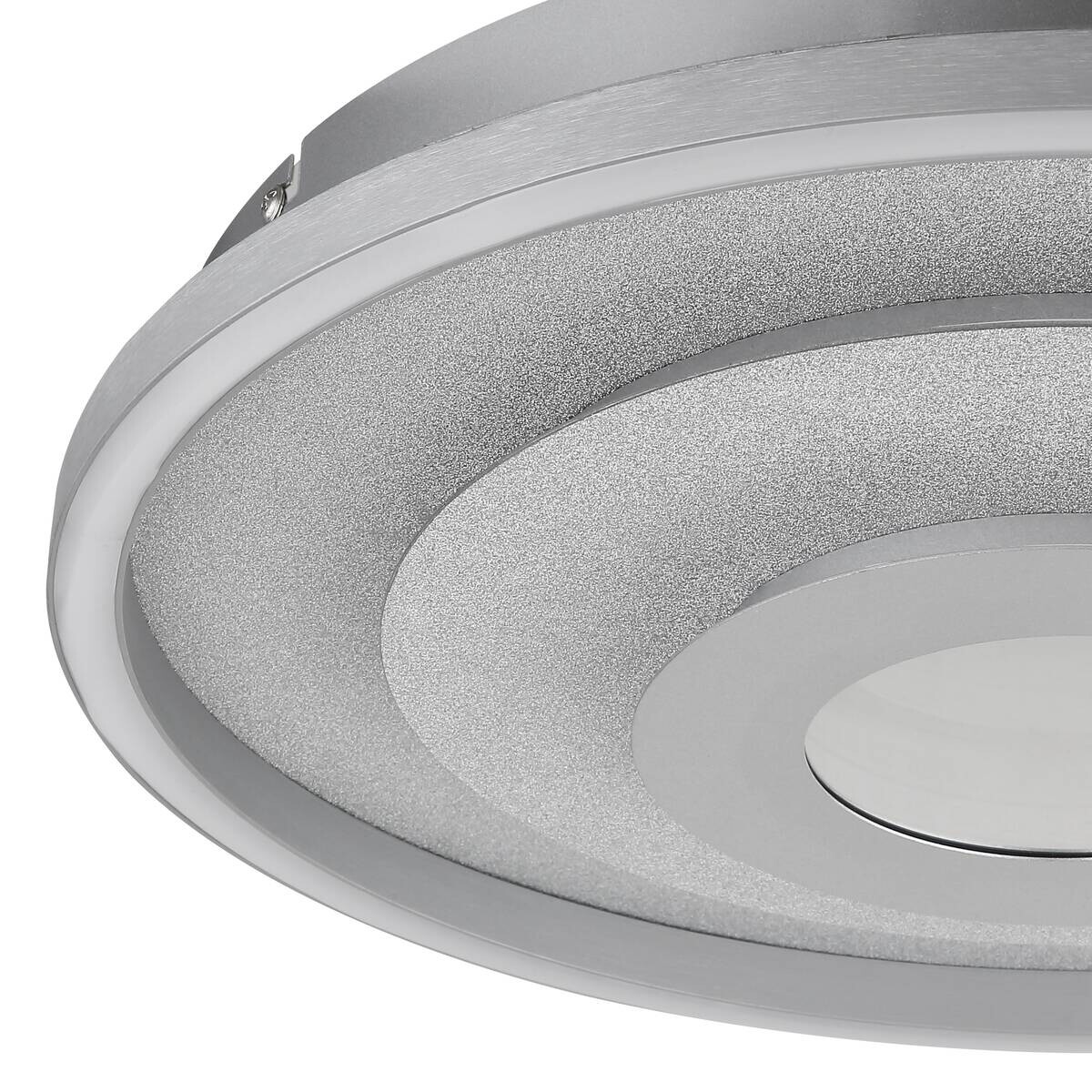 GLOBO LED-Deckenleuchte silber Aluminium Metall H/D: ca. 7,3x40 cm 1 Brennstellen