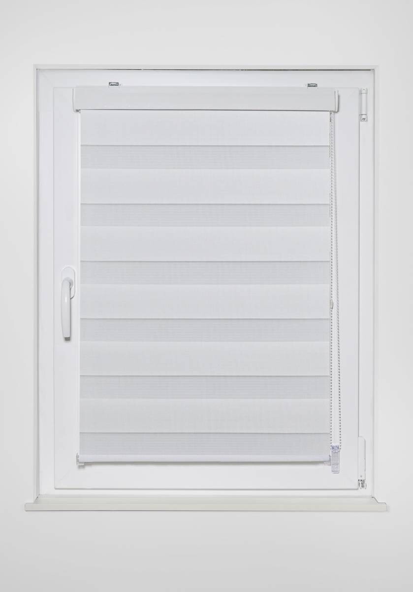 Doppelrollo mit Blende weiß B/L: ca. 120x160 cm