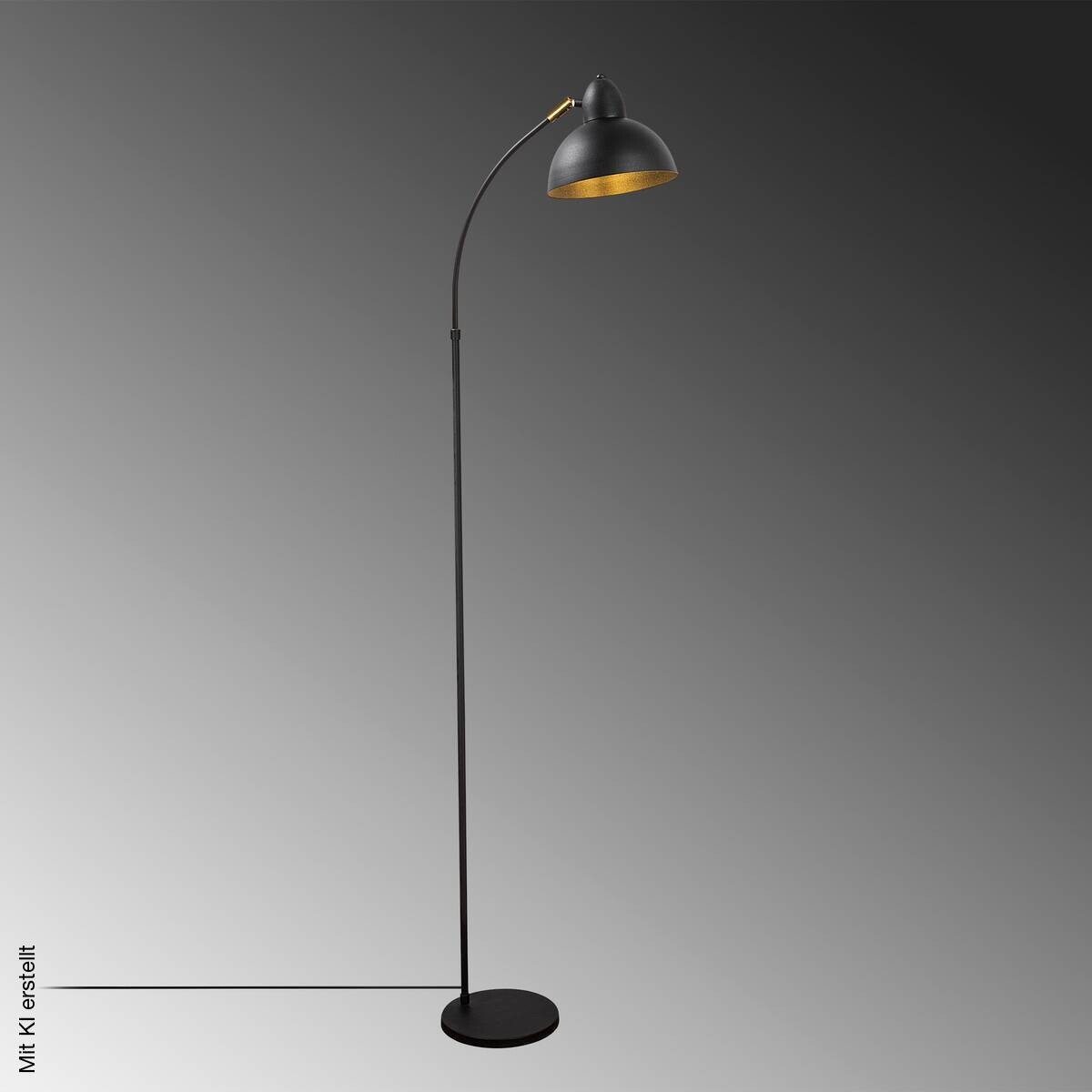 Opviq Stehlampe schwarz B/H/T/L: ca. 43x162x43x20 cm E27 1 Brennstellen