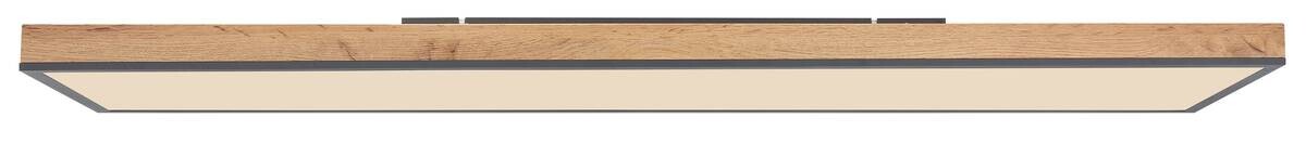 LED-Deckenleuchte Doro Holzoptik Graphit Holz Kunststoff Metall B/H/L: ca. 30x7,5x120 cm