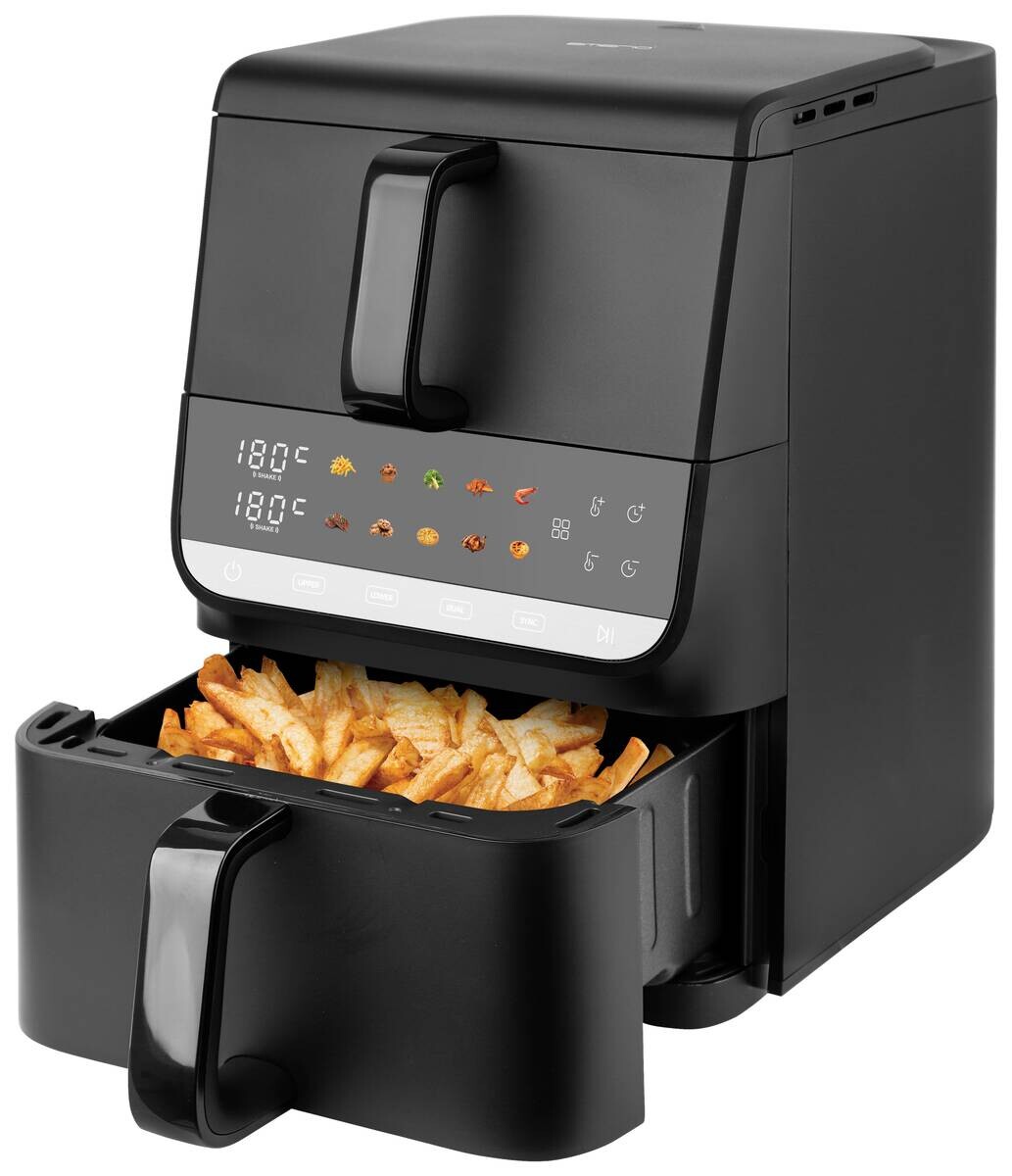 Emerio Heißluftfritteuse AF-133542.2 schwarz Metall B/H/L: ca. 28,3x40,3x43 cm ca. 10 l