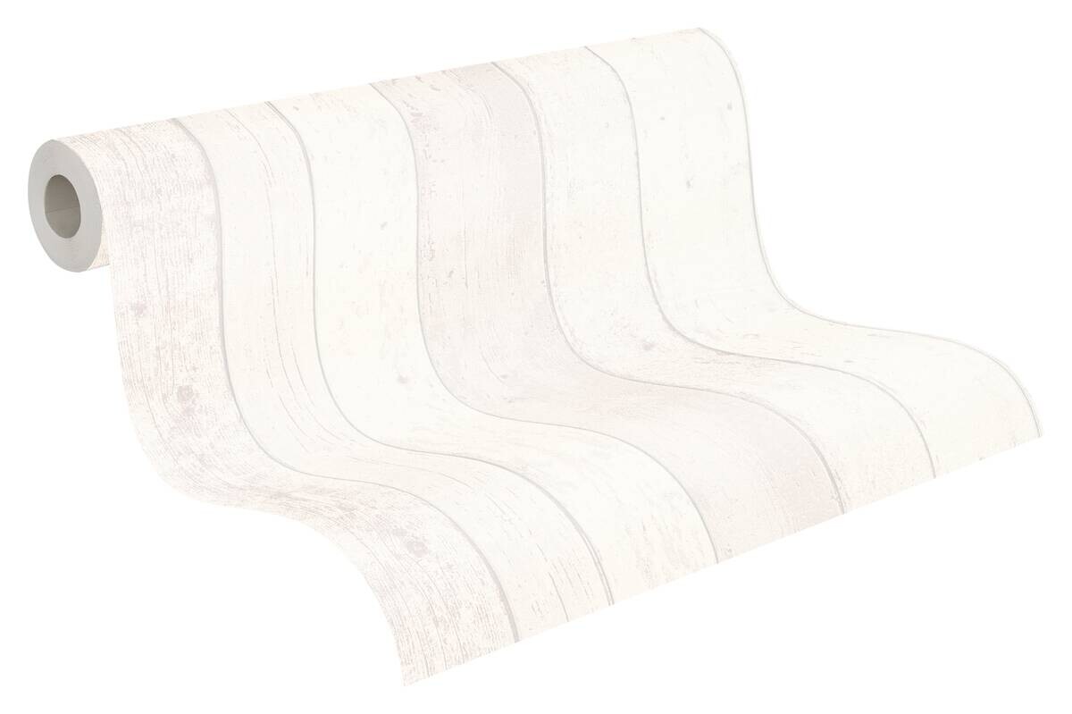 A.S.Creation Vliestapete Best of Woodn Stone 2nd Edition Holzoptik weiß B/L: ca. 53x1005 cm