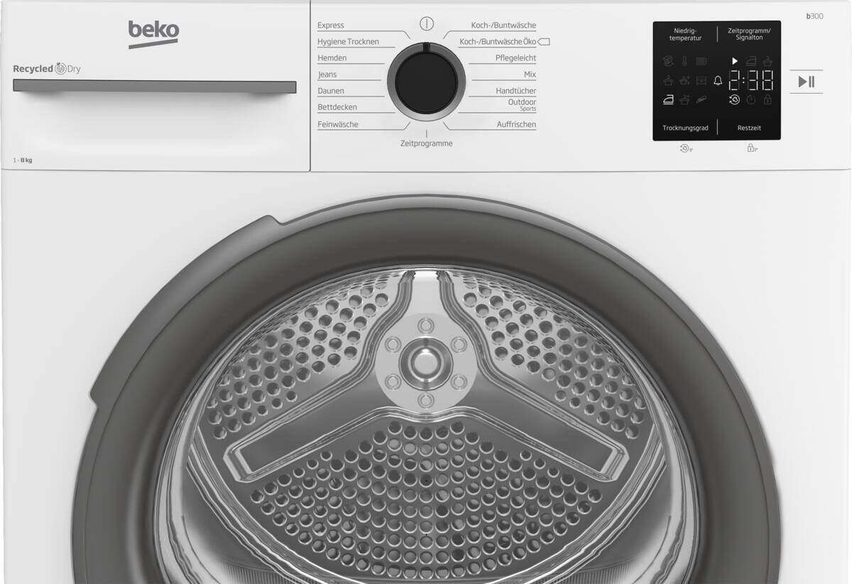 Beko Wärmepumpentrockner BM3T38210W1 weiß B/H/T: ca. 59,8x84,6x54,5 cm