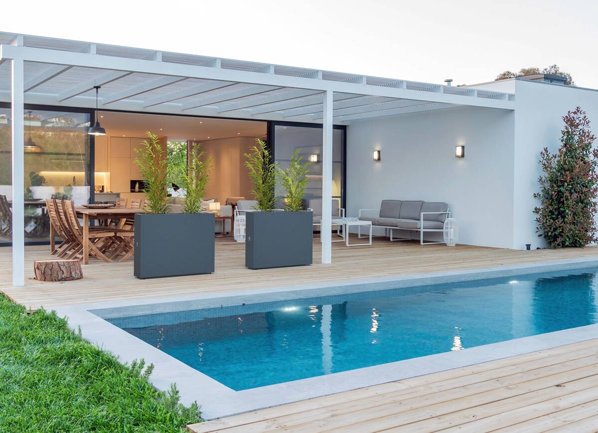 Herstera Garden Pflanzkasten schwarz Metall B/H/L: ca. 25x80x100 cm