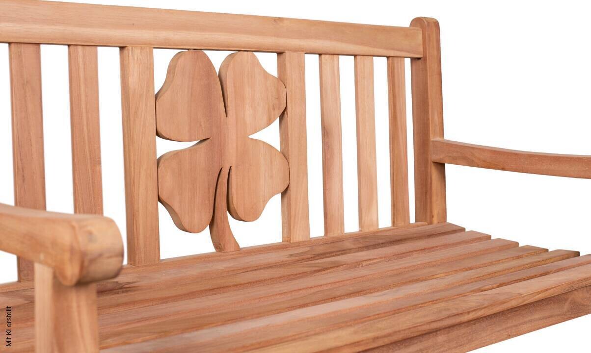 deVries Gartenbank Woodie natur Teakholz B/H/T: ca. 120x89x60 cm