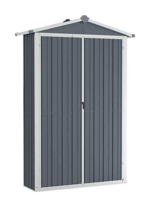 vidaXL Gerätehaus grau B/H: ca. 116x175 cm