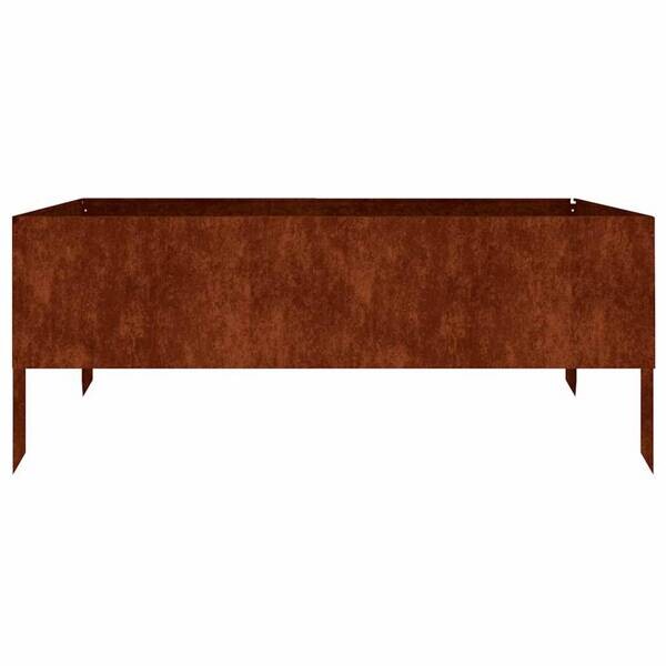 Garten-Hochbeet braun Stahl B/H/L: ca. 100x41x100 cm