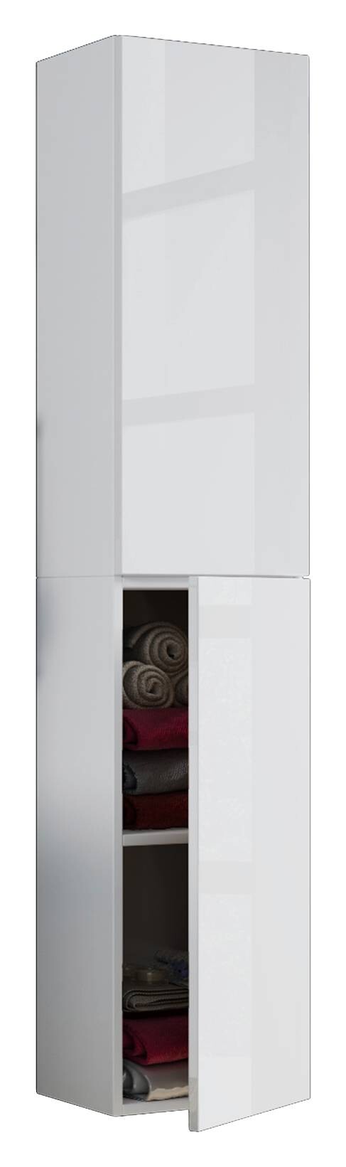Hochschrank Lendas weiß B/H/T: ca. 33x150x22 cm