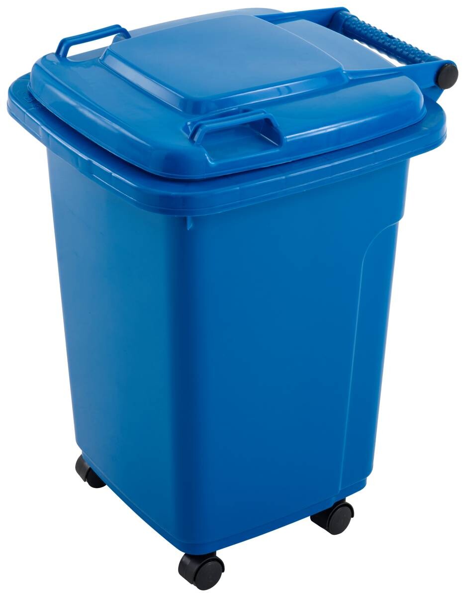 Mülleimer blau