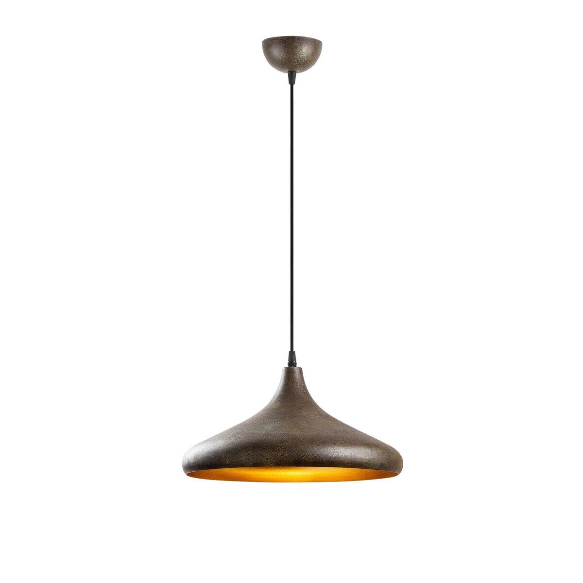Opviq Pendelleuchte braun Metall B/H/T/L/D: ca. 35x114x35x35x35 cm E27 1 Brennstellen