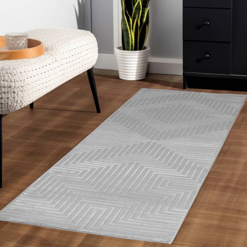 Ayyildiz Teppich SAHARA silber B/L: ca. 80x250 cm