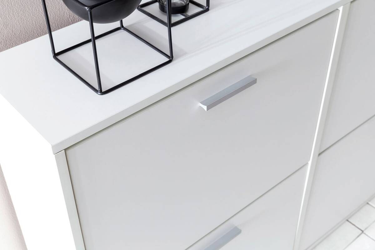 Schuhschrank weiß weiß B/H/T: ca. 120x81x24 cm