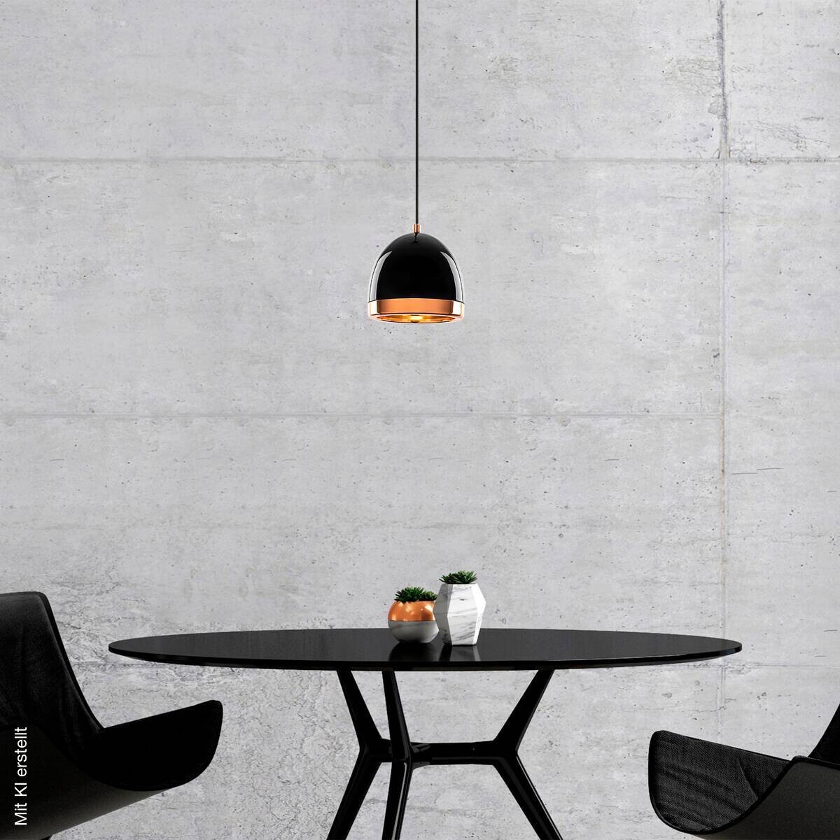 Opviq Pendelleuchte Mugo-10635 schwarz gold Metall B/H/T/L/D: ca. 17x114x17x17x17 cm E27 1 Brennstellen