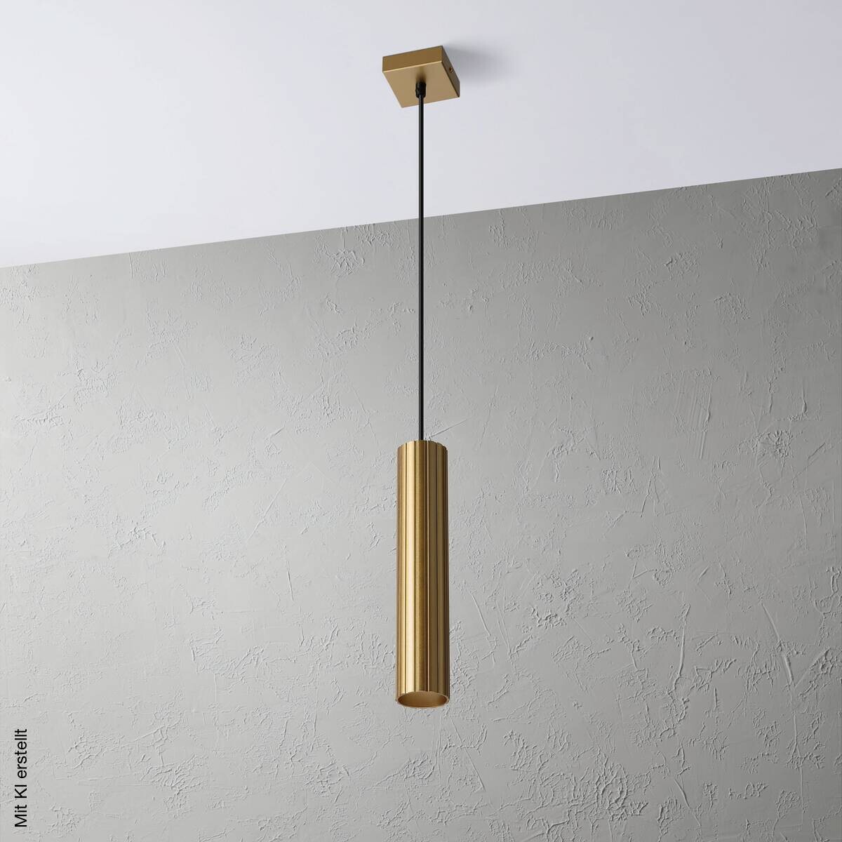 Lamkur Strahler Prisma gold Stahl B/H/L: ca. 6,5x118x6,5 cm 1 Brennstellen