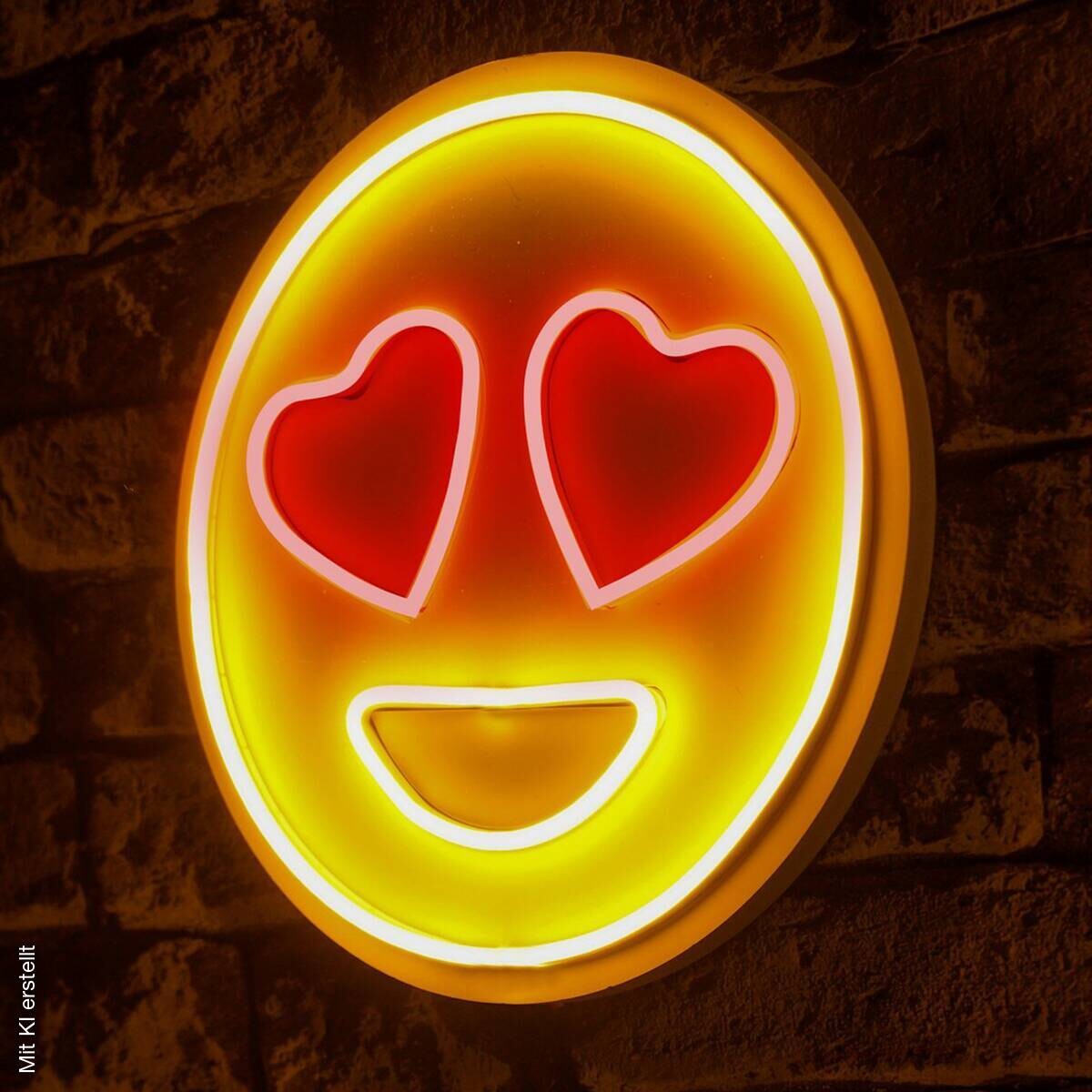 Opviq LED-Wandleuchte rot gelb PVC B/H/T/L: ca. 27x27x2x27 cm