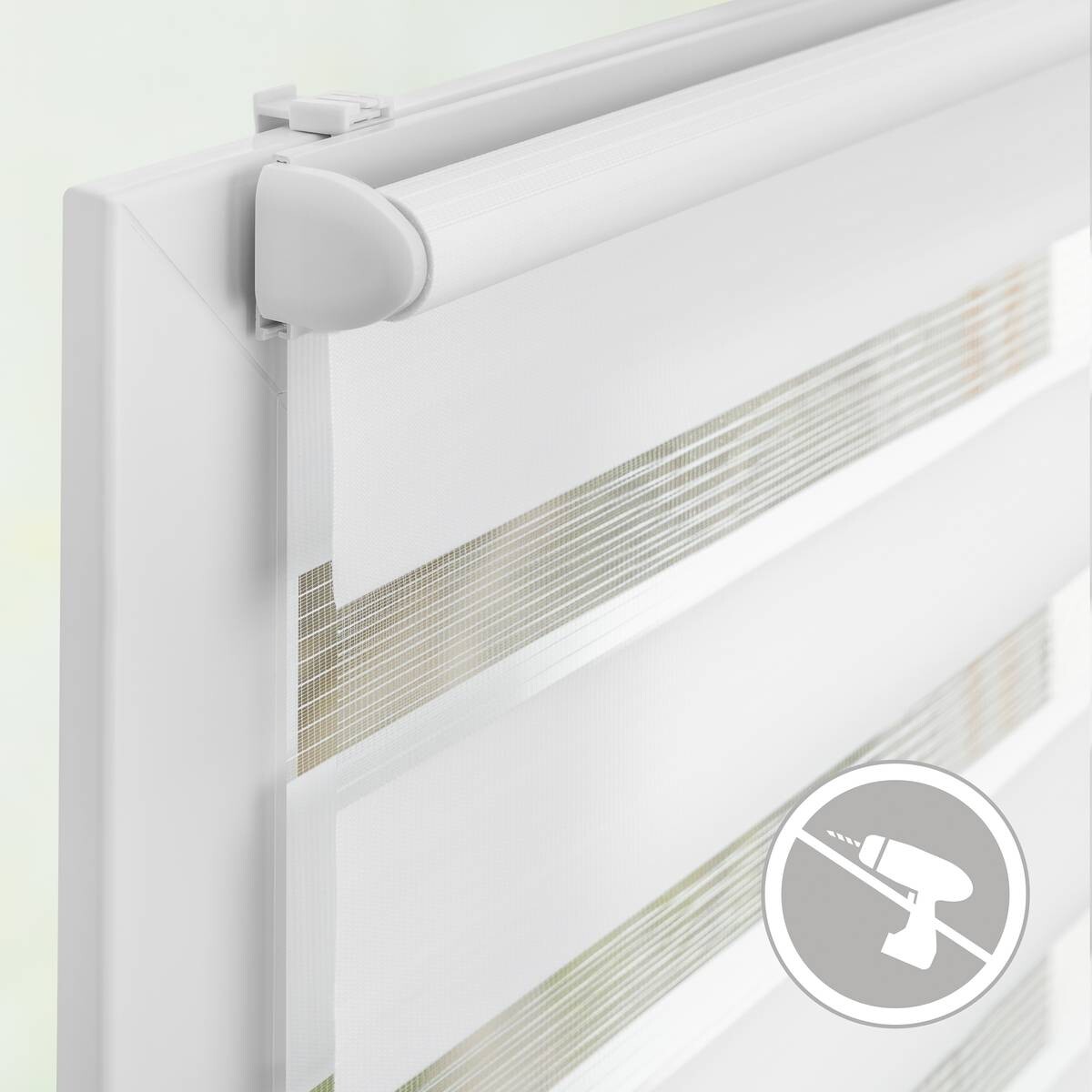 LICHTBLICK Doppelrollo Duo weiß B/L: ca. 90x220 cm